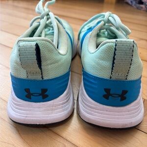 Women’s Mint Green and Blue Under Armour Sneakers